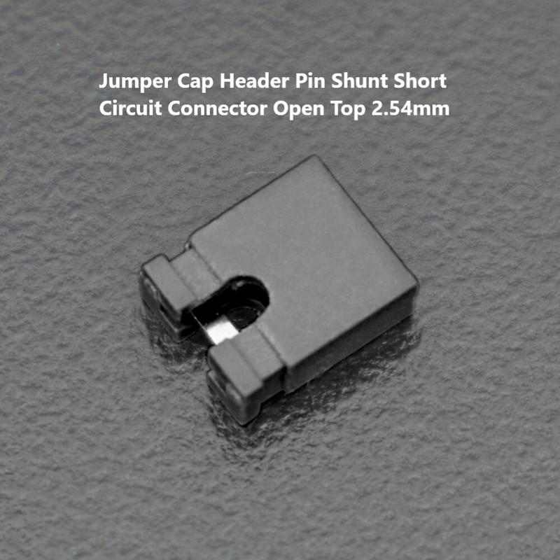AUTO BOTIX Jumper Cap Header Pin Shunt Short Circuit Connector 2.54mm Black (10 Pcs) Miscellaneous Electronic Hobby Kit