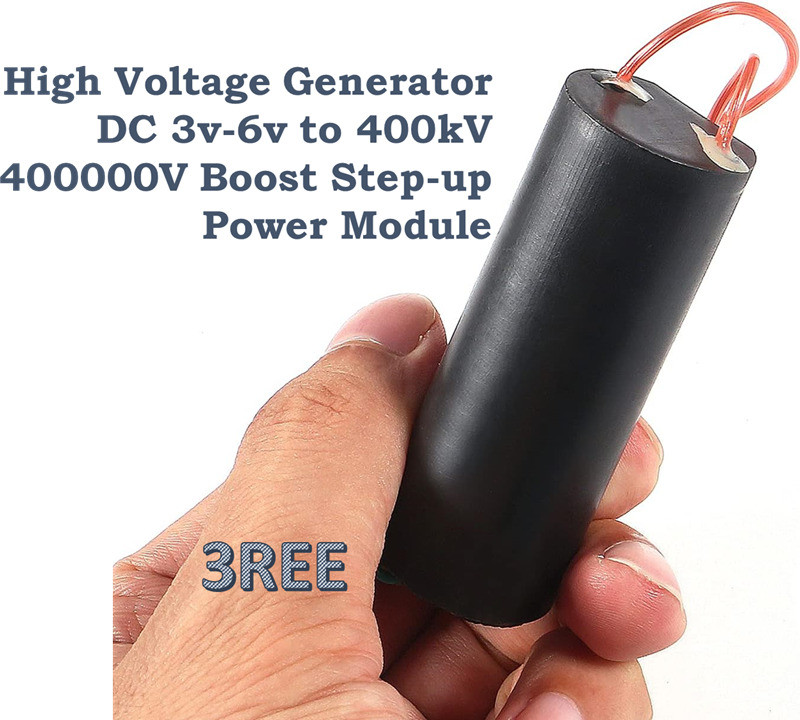 TechSupreme DC 3.7-7.4V To 400KV Boost Step Up Power Module High Voltage Generator A8 Electronic Components Electronic Hobby Kit