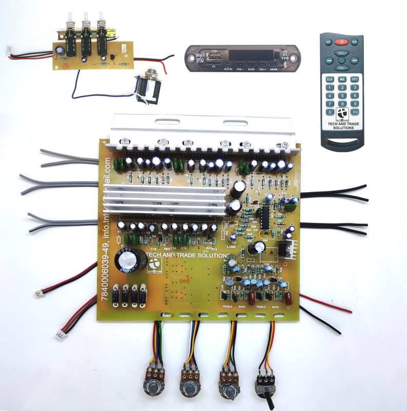 TECH AND TRADE 4440 Five IC Based 4.1 Audio Amplifier Home Theatre Bluetooth Module DIY KIT Electronic Components Electronic Hobby Kit