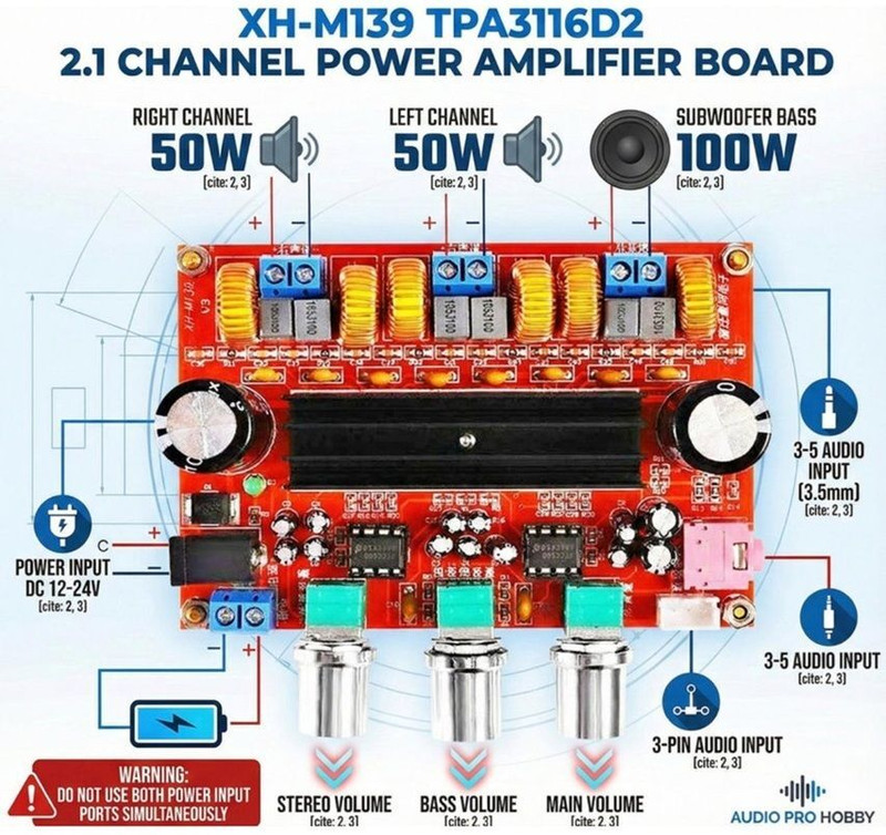 3REE PREMIUM TPA3116 Sound Recorder and Sound Circuit Sound Recorder and Sound Circuit Electronic Hobby Kit