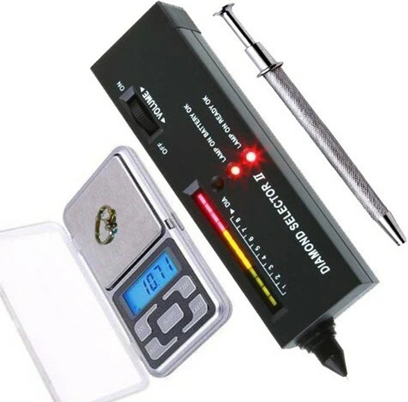 GoodsBazaar Gemstone Tester Diamond Selector II for Detecting Fake Gemstones with Pickup Too Electronic Components Electronic Hobby Kit