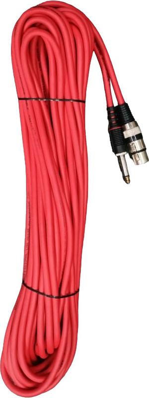 GoodsBazaar 20 Mtr / 65 Feet Mic Cable 6.35mm Jack Male to XLR 3 PIN Female Guitar Cord Wire Straight XLR Patch Cable(20 m in Length)