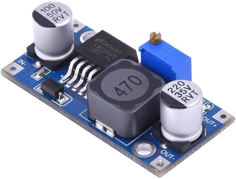electro 1PCS LM2596 DC to DC Buck Converter - Adjustable Step Down Power Supply Module Electronic Components Electronic Hobby Kit