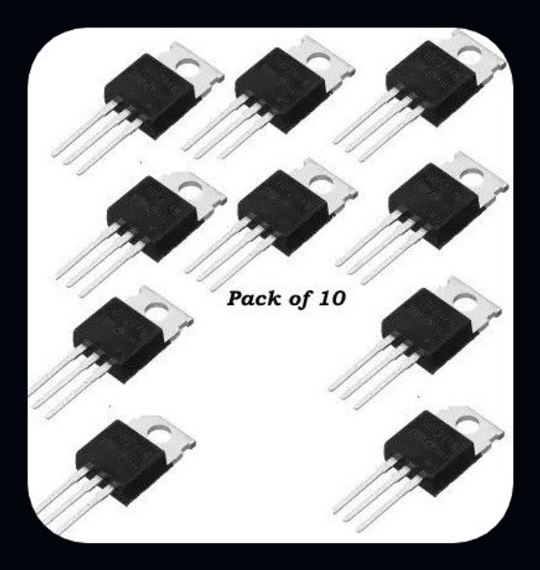 geeta enterprises (Pack of 10 Pc) IRFZ44N MOSFET - 55V 49A N-Channel Power MOSFET Electronic Components Electronic Hobby Kit