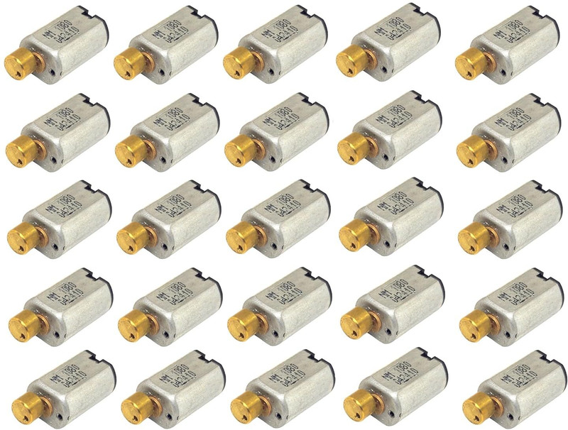 INVENTO 25Pcs 3.7V-4.2V 610 6mm 6x10 Vibration DC motor mini micro DC Motor 8500 rpm Automotive Electronic Hobby Kit