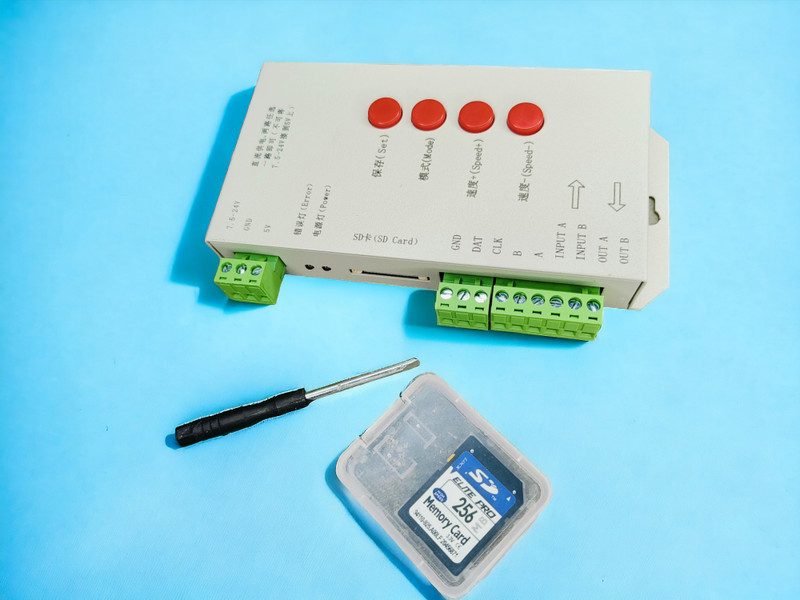 Riptu T1000s Controller for Pixel LED Lights: Memory Card Included Micro Controller Board Electronic Hobby Kit