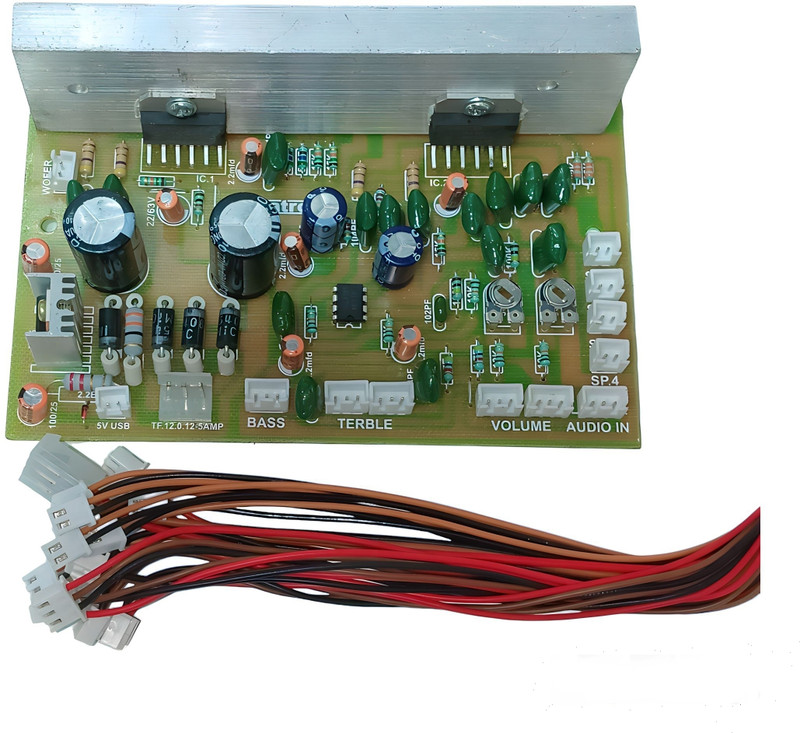 RS SATRON TDA 7265 dual IC 4.1 Channel Home Theater Tower Amplifier 200 Watt Stereo Board Electronic Components Electronic Hobby Kit