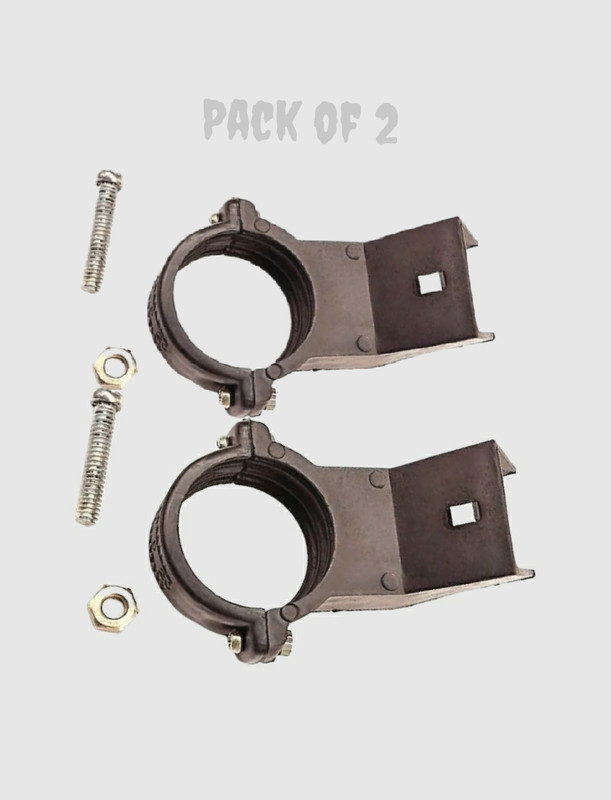 asep LNB Holder Bracket Clamp Dish TV Antenna lnb Support with Nut Bolt Pack of 2 Antenna Rotator