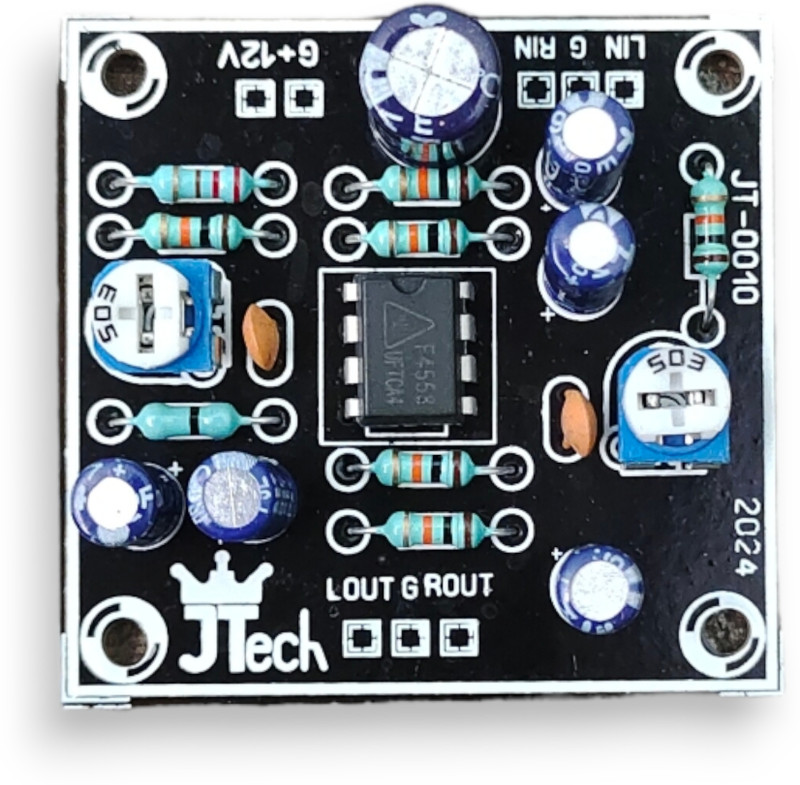 VAVESONIC 2Channel Stereo Volume Gainer With Noise Filter,Use in USB-AUX-TV-DTH-Mobile-12V Electronic Components Electronic Hobby Kit