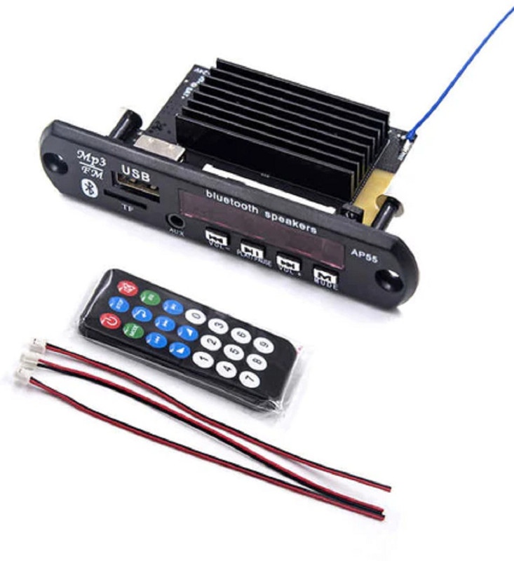 DHRUV-PRO [Type 11] Gold-AP55 Audio Music Player: 2x50W Dual Board With Built In Bluetooth Electronic Components Electronic Hobby Kit