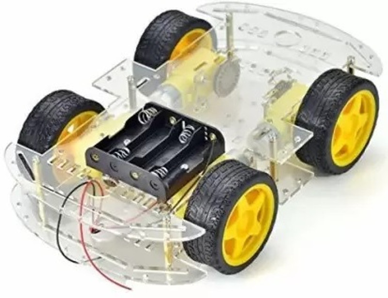 Tayal 4 Wheel Drive Smart Robot Bot Combo DIY Kit with Chassis, Bo Motor, Wheels Electronic Components Electronic Hobby Kit