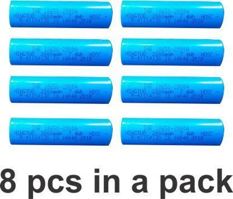 eronic Lithium battery _2000 mah3.7v Rechargeable Pack of 8 Battery Alternative Energy Electronic Hobby Kit