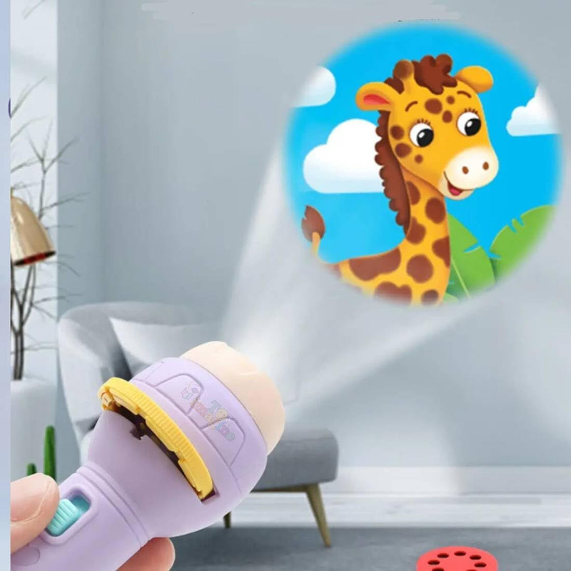 KAVANA Kids Slide Projector Torch, Easy-to-Use Interchangeable Slide Bedtime Fun(Multicolor)