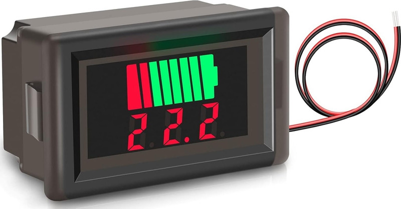 EASTRA LED Digital Voltmeter Tester (12V-72V) Battery Capacity Meter Temperature Sensor and Controller Electronic Hobby Kit