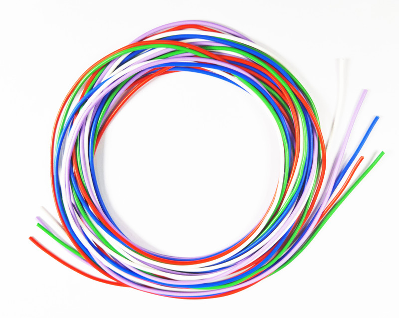 SYMFONIA Combo of 5 Color Multi strand flexible hookup wire 7/36 2 Meter each(Total 10 Meter)full copper PVC Insulated Electric wire , Model Building Tools for all kinds of DIY electrical and hobby projects and Working Models, DIY Science Experiment Kit Electronic Components Electronic Hobby Kit