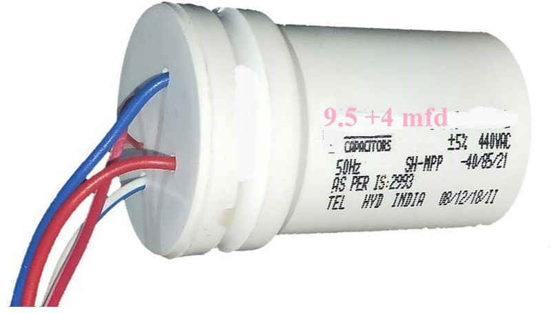 GoodsBazaar 9.5 +4 MFD Capacitor For Washing Machine Electronic Components Electronic Hobby Kit