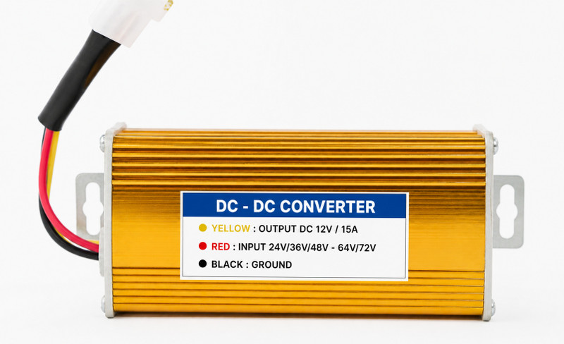 IaD DC-TO DC CURRENT CONVERTER 36V/48V/64V/72V TO 12V 15AMP Electronic Components Electronic Hobby Kit