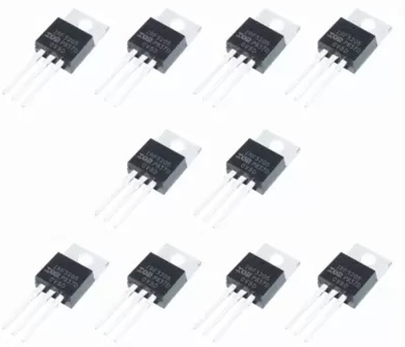 Tayal 10 PCS SET OF IRF3205/3205 N-CHANNEL POWER MOSFET 110A 55V T-220 Electronic Components Electronic Hobby Kit