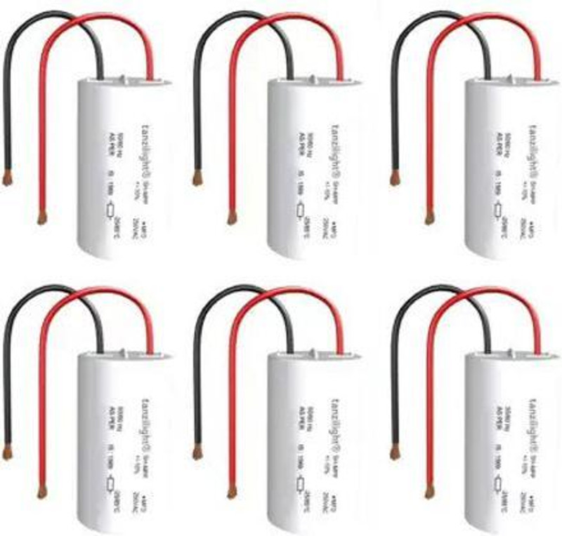flys mart (Pack of 6) Capacitor Fan cap 2.5 Power Supply Electronic Hobby Kit