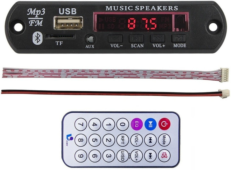 Creative Technologies Amplifier Kit Bluetooth FM USB AUX Card MP3 Stereo Audio Player Decoder Module Kit for Amplifier Board Electronic Components Electronic Hobby Kit