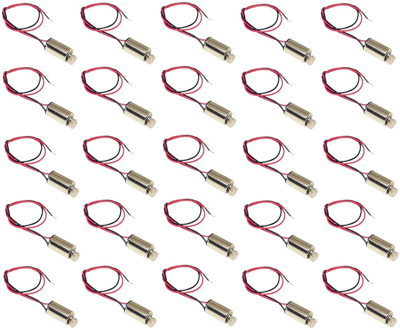 INVENTO 25Pcs 3.7V-4.2V 610 6mm 6x10 Vibration DC motor mini micro DC Motor 8500 rpm Automotive Electronic Hobby Kit
