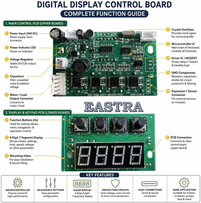 EASTRA PREMIUM QUALITY Light LED Par Can Main Board Sound Recorder and Sound Circuit Electronic Hobby Kit