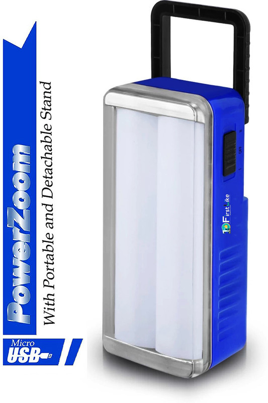 VR Bright Lite Portable High-Bright 2 Tube With Android Charging Support-VR106 6 hrs Lantern Emergency Light(White)