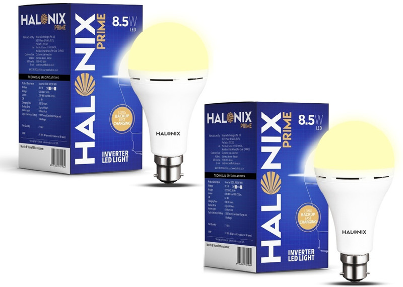 HALONIX 11W Rechargeable Emergency Inverter Bulb 4 hrs Bulb Emergency Light(White)