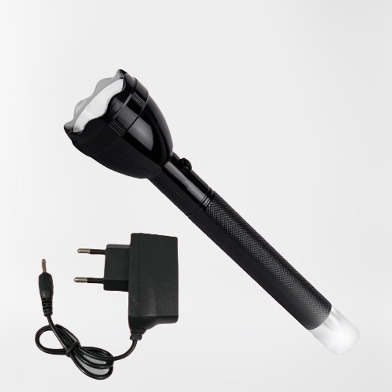 KAVANA RECHARGEBLE LED FLASHLIGHT,OUTDOOR NIGHT LIGHT,LED FLASHLIGHT TORCH 15 hrs Torch Emergency Light(Black)