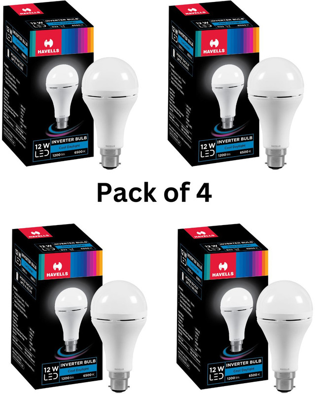 HAVELLS 8.5 W LED Inverter Bulb 4 hrs Bulb Emergency Light(White)
