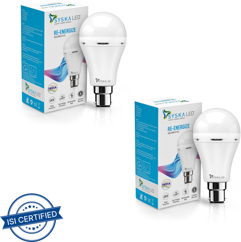 HALONIX 11W Rechargeable Emergency Inverter Bulb 4 hrs Bulb Emergency Light(White)