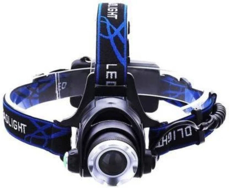 Care 4 Rechargeable LED Headlamp – 3 Light Modes, Zoomable Torch with Charger 4 hrs Torch Emergency Light(Black)