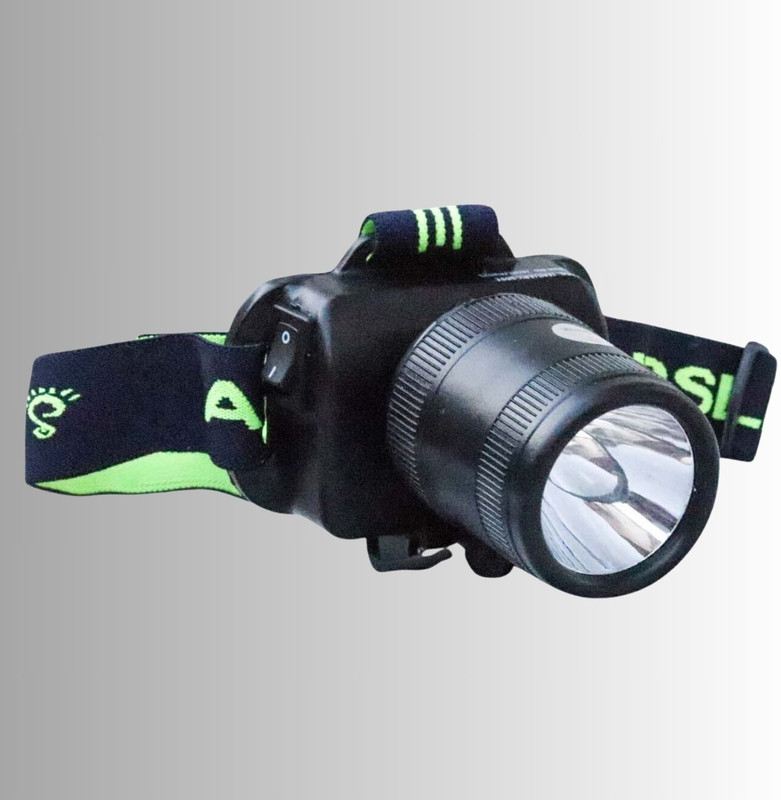 ANDSLITE Rechargeable Head USA LED 1 KM Range 8 hrs Flood Lamp Emergency Light(Black)