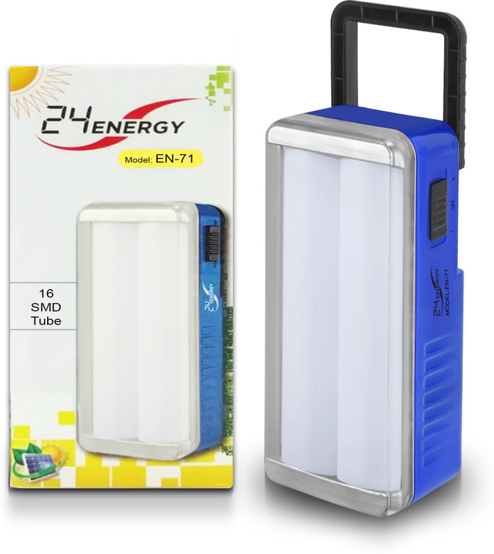 VR Bright Lite Portable Hi-Bright Double Tube Rechargeable Led Lantern Home 8 hrs Flood Lamp Emergency Light(Blue)