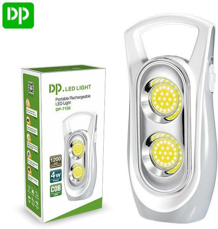 Dp 7156 (RECHARGEABLE LED EMERGENCY LIGHT) 1200mAh Battery, 4 W LED Multifunctional 3 hrs Lantern Emergency Light(Multicolor)