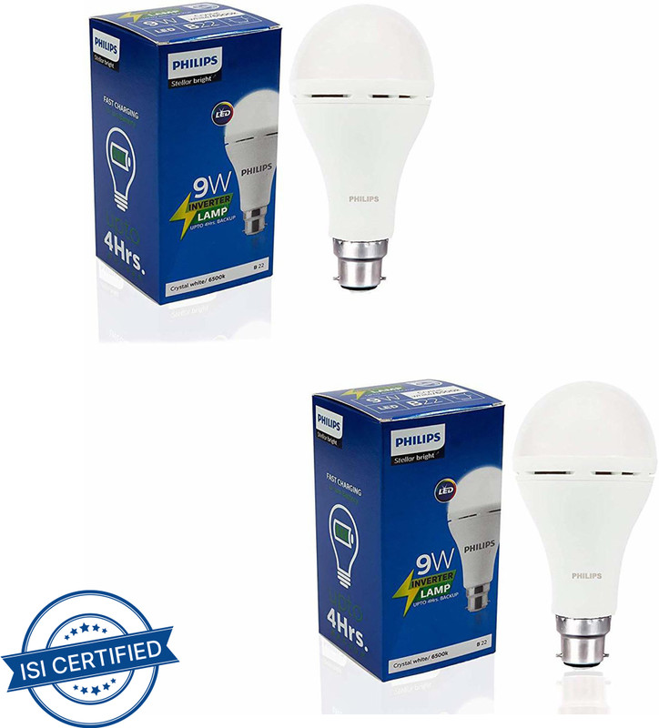 PHILIPS T Beamer 20w Rechargeable Inverter LED T 3 hrs Bulb Emergency Light(White)