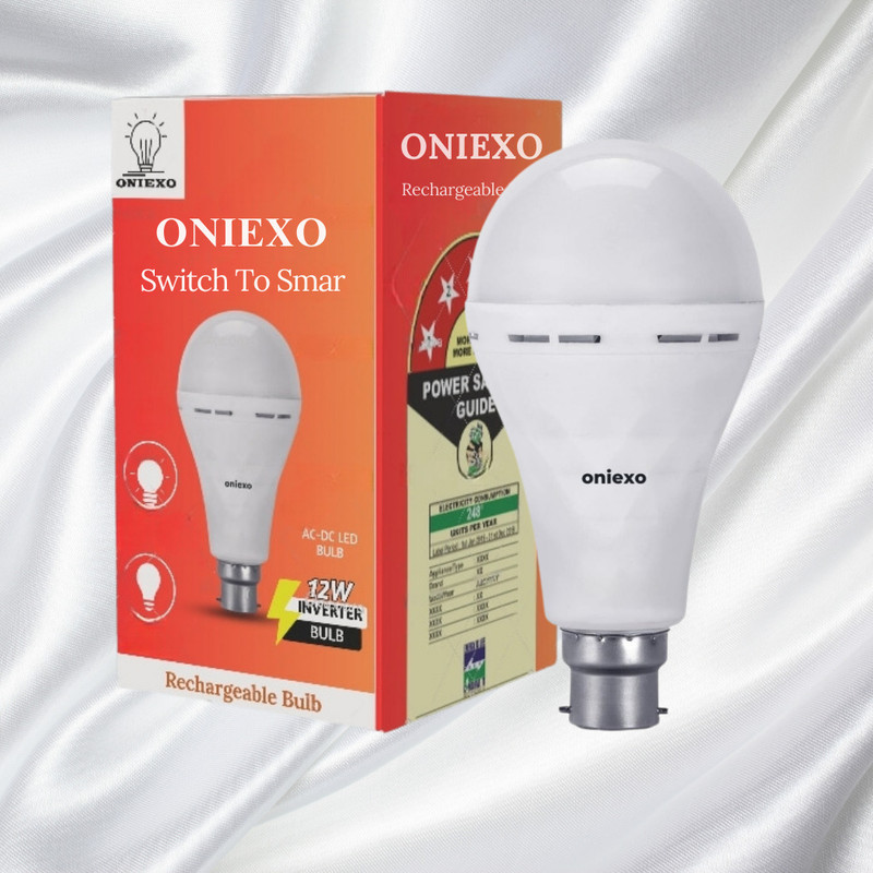 ONIEXO Quick Charging 12W LED Bulb with Emergency Power-003 4 hrs Bulb Emergency Light(White)