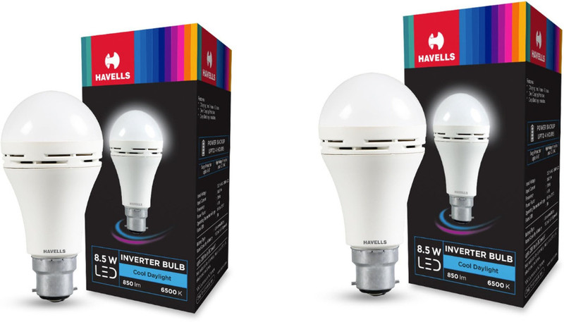 HAVELLS 8.5 W LED Inverter Bulb 4 hrs Bulb Emergency Light(White)