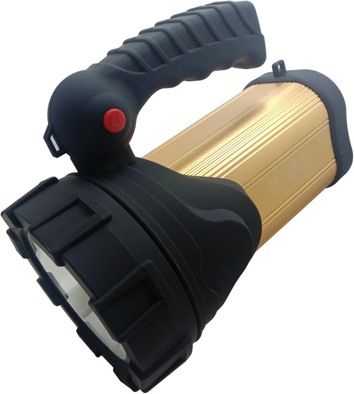 MNT Sales 120 W Laser Light With 2 Km Long Range Jumbo Size With Aluminium Body 8 hrs Torch Emergency Light(Grey & Black)