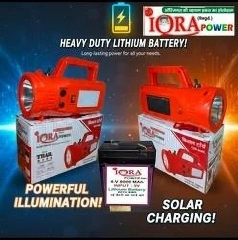 IQRA POWER THAR ROXX kisan Torch 8 hrs Torch Emergency Light(Black)