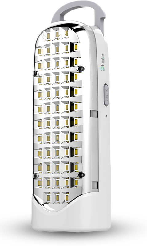 FIRSTLIKE Home Rechargeable Emergency LED Light with Dual Power 56 LED Lantern 6 hrs Lantern Emergency Light(White)
