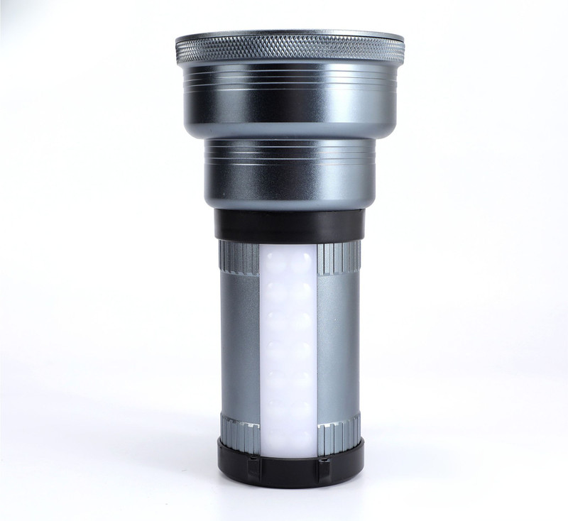 MZ M288 (LED RECHARGEABLE SEARCHLIGHT) Multifunctional 5 Modes,120W,Battery 3600mAh 10 hrs Torch Emergency Light(Grey)