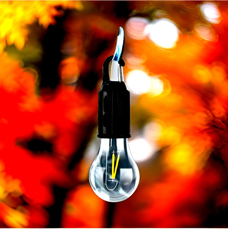 GUGGU Emergency Light for Camping,Rechargeable LED 5Hour Battery Backup TouchSwitch189 6 hrs Bulb Emergency Light(Black)