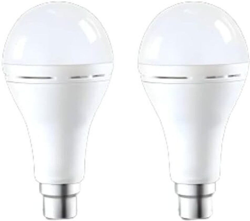 Gold Nation Rechargeable Emergency LED Bulb 12W for Power Cut – 3 Pack 4 hrs Bulb Emergency Light(White)
