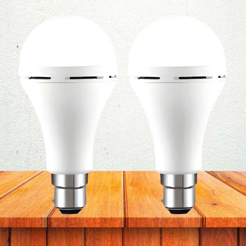FRONY Emergency bulb 12W LED & 2000mAh battery 4hrs inverter light pack of 3 bulbD0367 4 hrs Bulb Emergency Light(White)