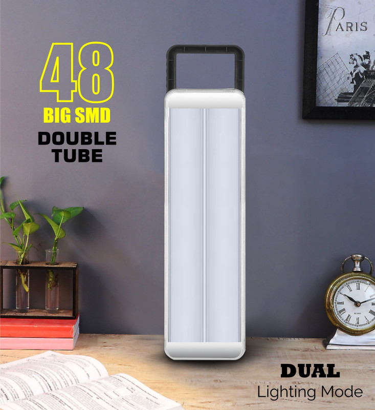 24 ENERGY 50w Hi- Bright SMD Tube Solar Rechargeable light Floor light 5 hrs Lantern Emergency Light(Blue)