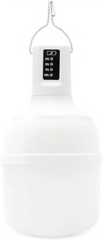awza Rechargeable , Touch Table Lamp for study room with USB Charging 6 hrs Bulb Emergency Light(White)