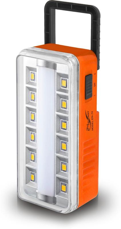 VR Bright Lite Hi-Bright Tube + LED Table Light Rechargeable 8 hrs Lantern Emergency Light(Orange)