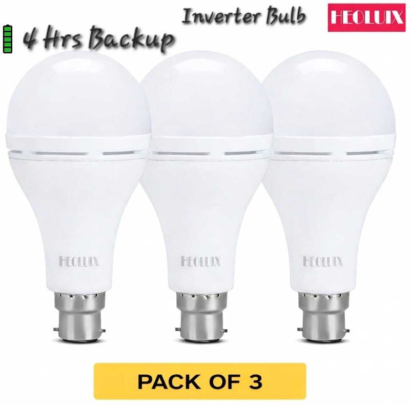 heoluix emergency inverter bulb 12 watt battery backup 4 hrs Bulb Emergency Light(White)
