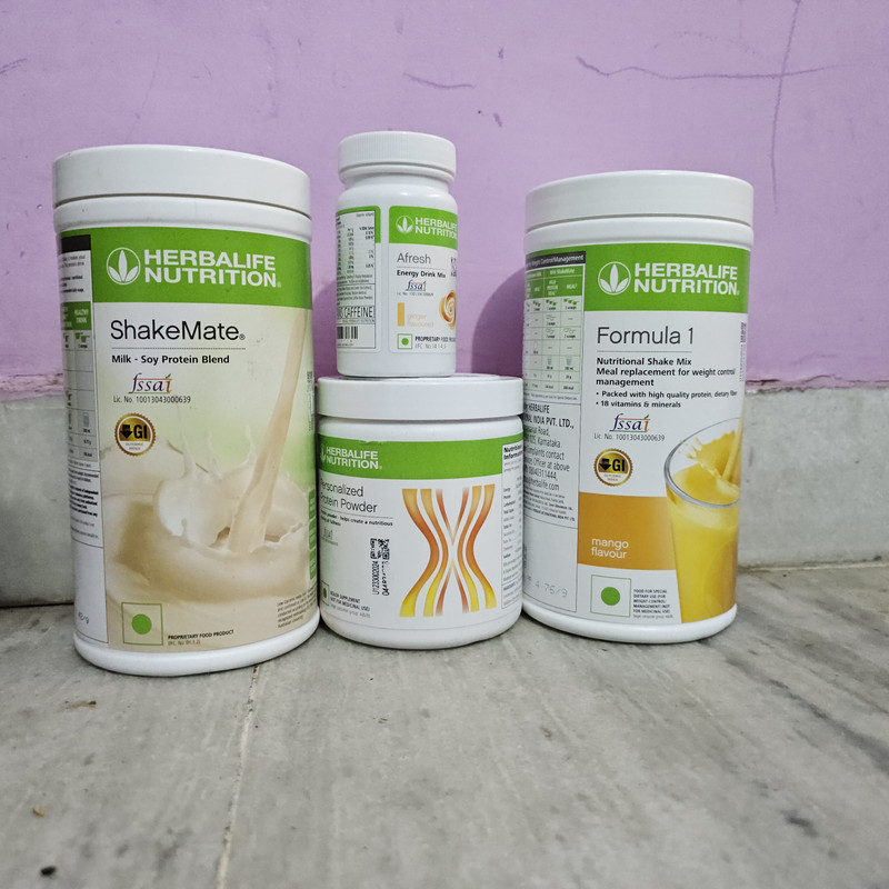 Herbalife Nutrition HERBALIFE MANGO SHAKE PROTEIN 200GM SHAKE MATE GINGER AFRESH Nutrition Drink(2x375 g, MANGO Flavored)